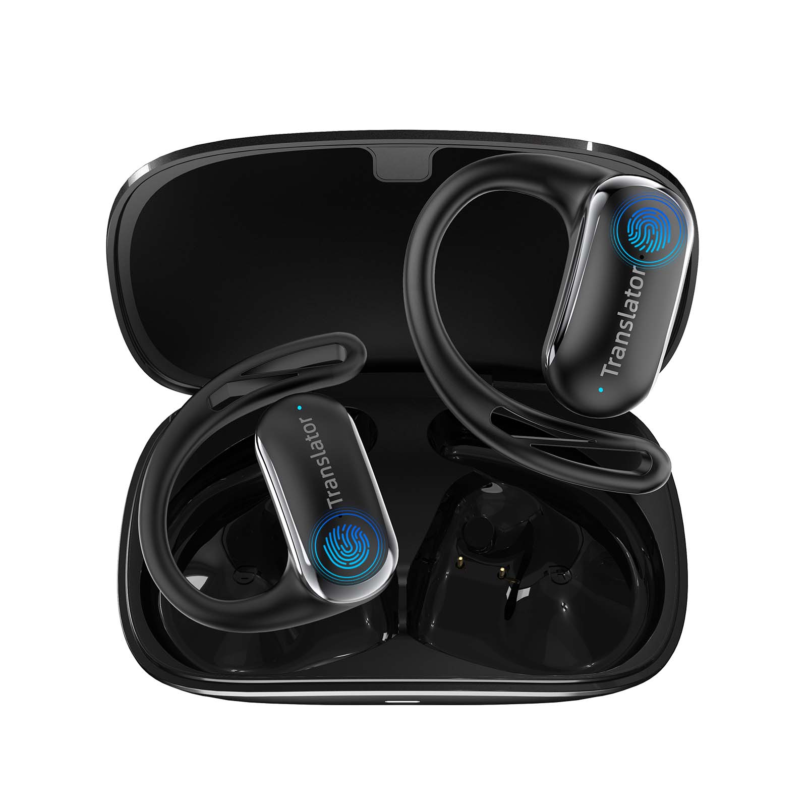 ANFIER AI Translator Earbuds Translation Earbuds Real-Time 98% Accuracy 0.5s Response Lifetime Free Offline Translation(8 Languages) & Online Translation(144 Languages)