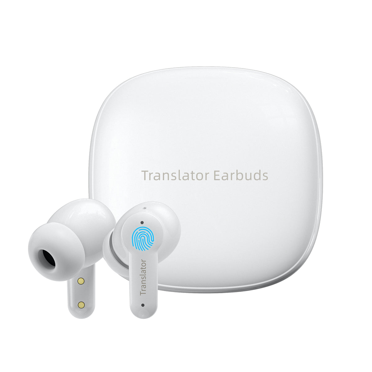 AI Translation Earbuds Real-Time - Open Ear Bluetooth, 144 Languages, Charging Case, For Travel & Business