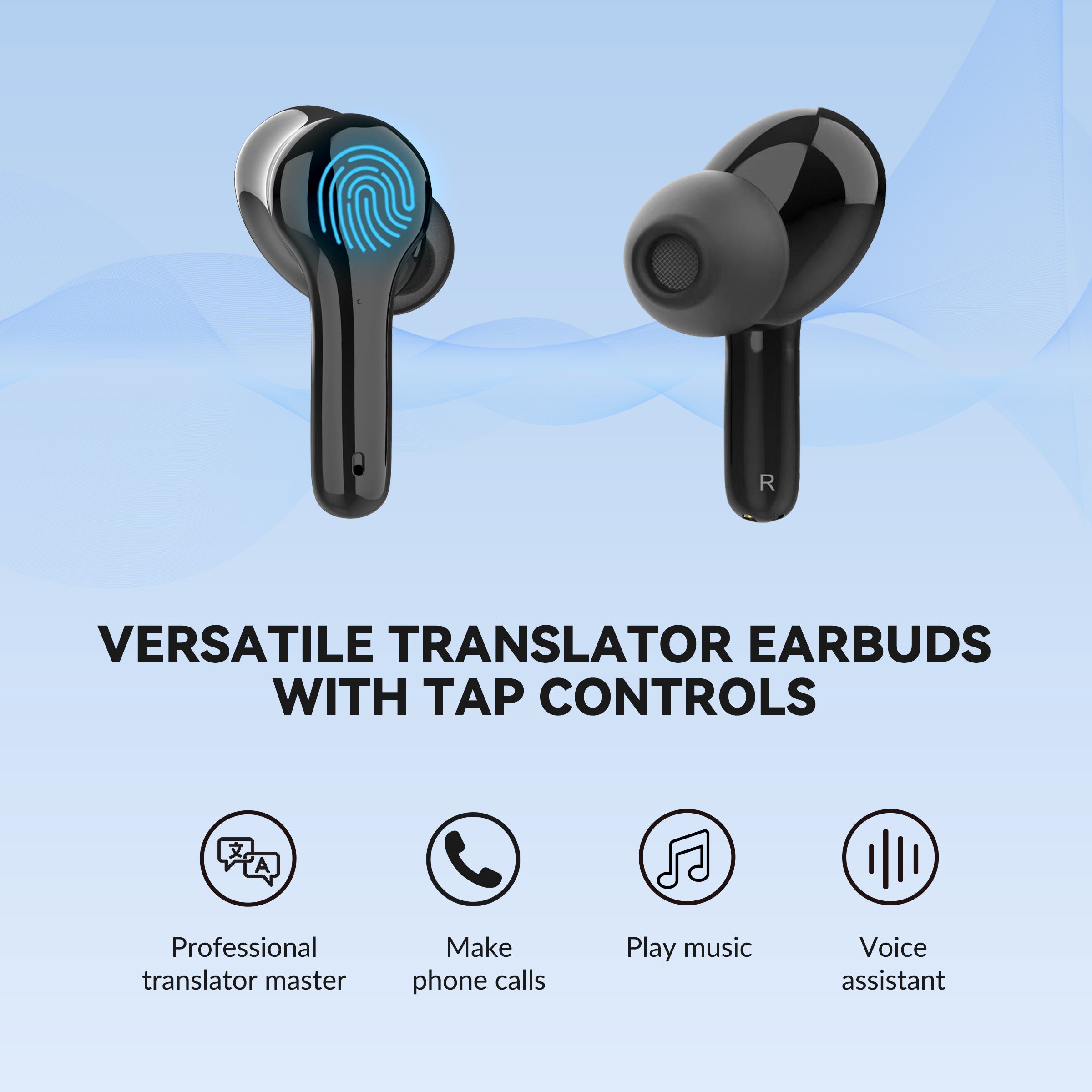 ANFIER M6 Translator Earbuds Language Translator Device