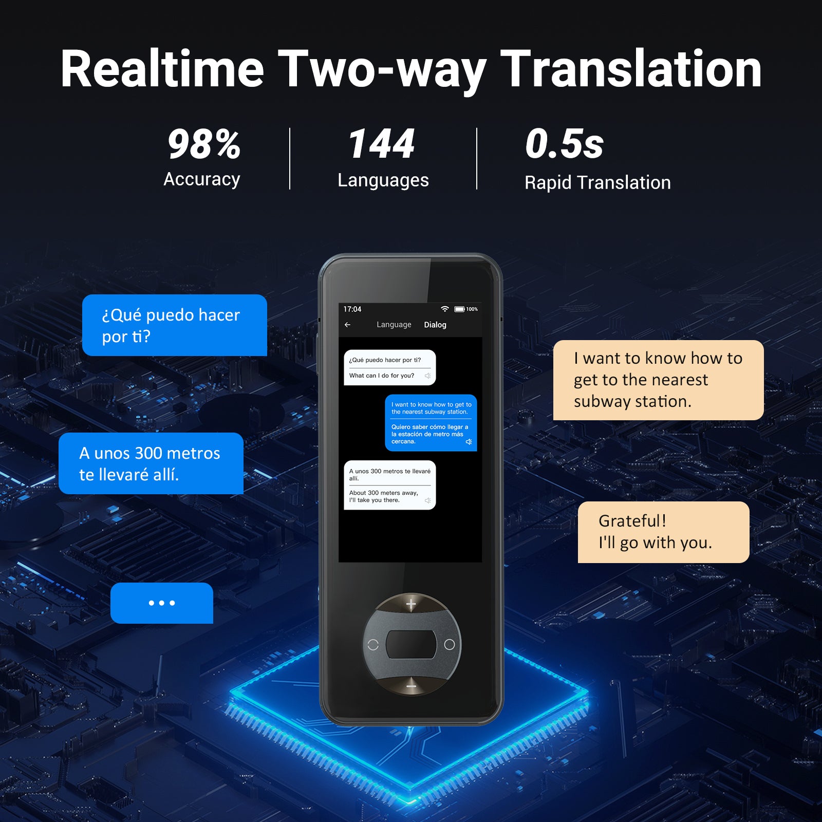 Language Translator Device No WiFi Needed, 2025 Upgraded AI