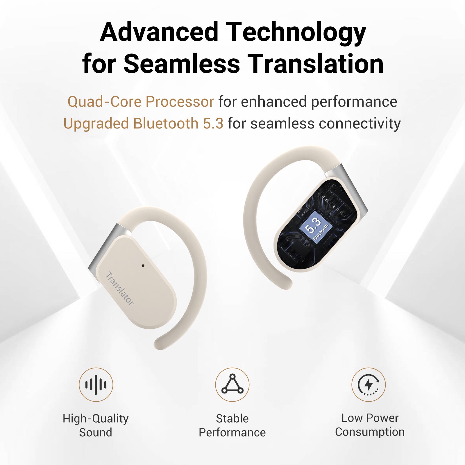 Translator Earbuds ベージュ フック型 【公式通販】